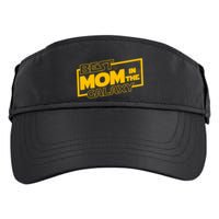 Best Mom In The Galaxy Parody Movie Logo Adult Drive Performance Visor