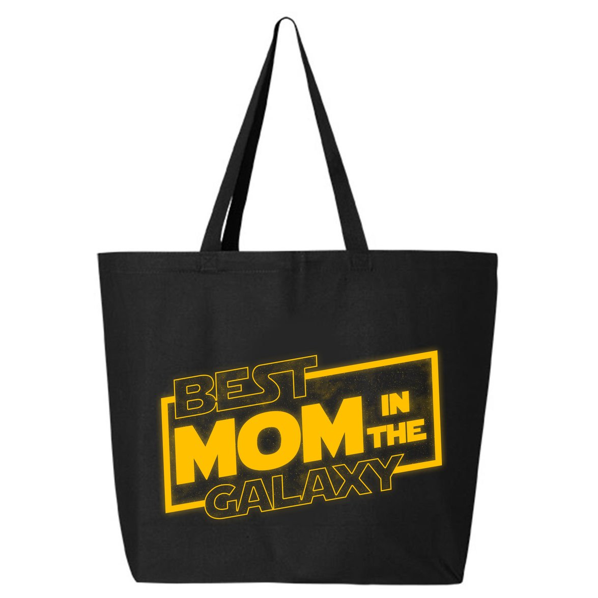 Best Mom In The Galaxy Parody Movie Logo 25L Jumbo Tote