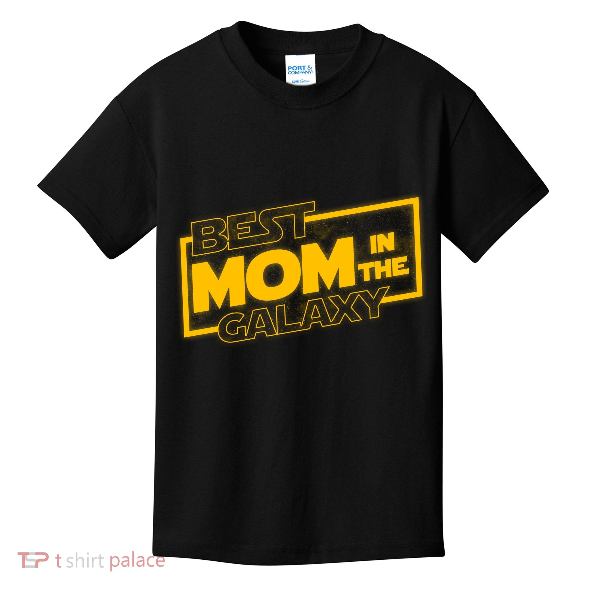 Best Mom In The Galaxy Parody Movie Logo Kids T-Shirt