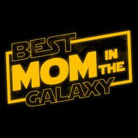 Best Mom In The Galaxy Parody Movie Logo Zip Tote Bag