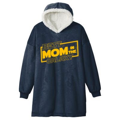 Best Mom In The Galaxy Parody Movie Logo Hooded Wearable Blanket