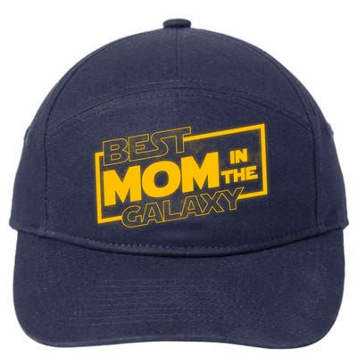 Best Mom In The Galaxy Parody Movie Logo 7-Panel Snapback Hat