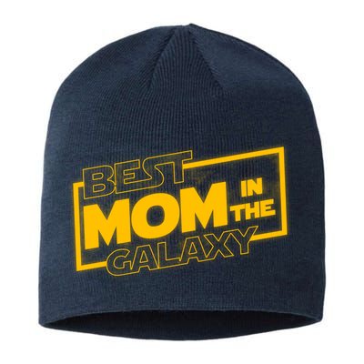 Best Mom In The Galaxy Parody Movie Logo Sustainable Beanie