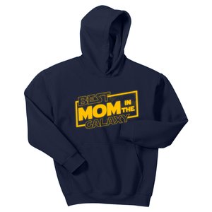 Best Mom In The Galaxy Parody Movie Logo Kids Hoodie