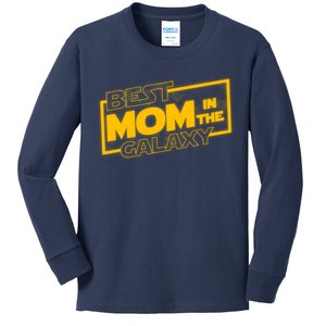 Best Mom In The Galaxy Parody Movie Logo Kids Long Sleeve Shirt