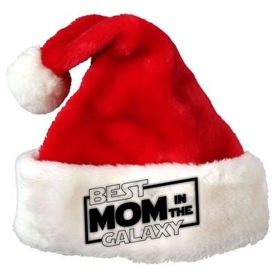 Best Mom In The Galaxy Parody Movie Logo Premium Christmas Santa Hat