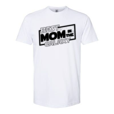 Best Mom In The Galaxy Parody Movie Logo Softstyle® CVC T-Shirt