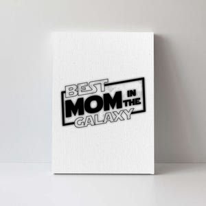 Best Mom In The Galaxy Parody Movie Logo Canvas