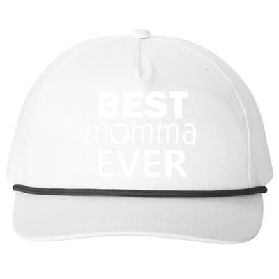 Best Momma Ever Snapback Five-Panel Rope Hat