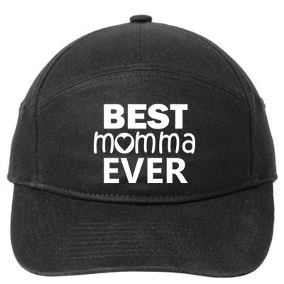 Best Momma Ever 7-Panel Snapback Hat