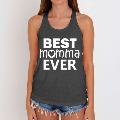 Best Momma Ever Women's Knotted Racerback Tank