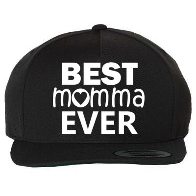 Best Momma Ever Wool Snapback Cap