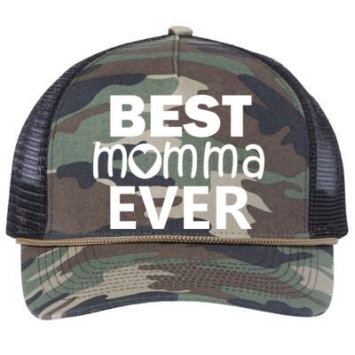 Best Momma Ever Retro Rope Trucker Hat Cap