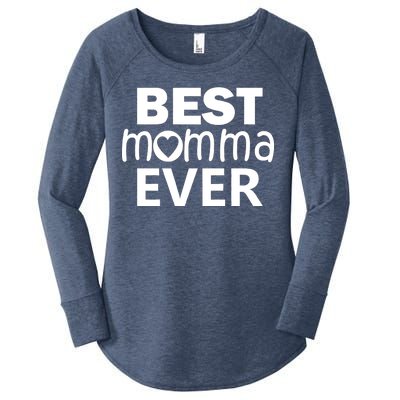 Best Momma Ever Women's Perfect Tri Tunic Long Sleeve Shirt