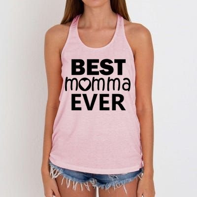 Best Momma Ever Women's Knotted Racerback Tank