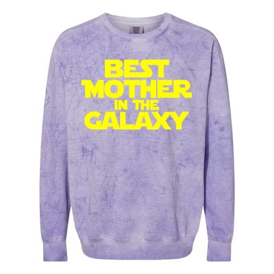 Best Mother In The Galaxy Colorblast Crewneck Sweatshirt