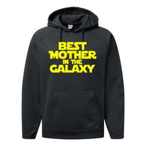 Best Mother In The Galaxy Performance Fleece Hoodie