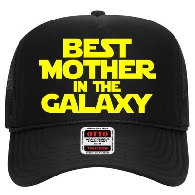 Best Mother In The Galaxy High Crown Mesh Back Trucker Hat