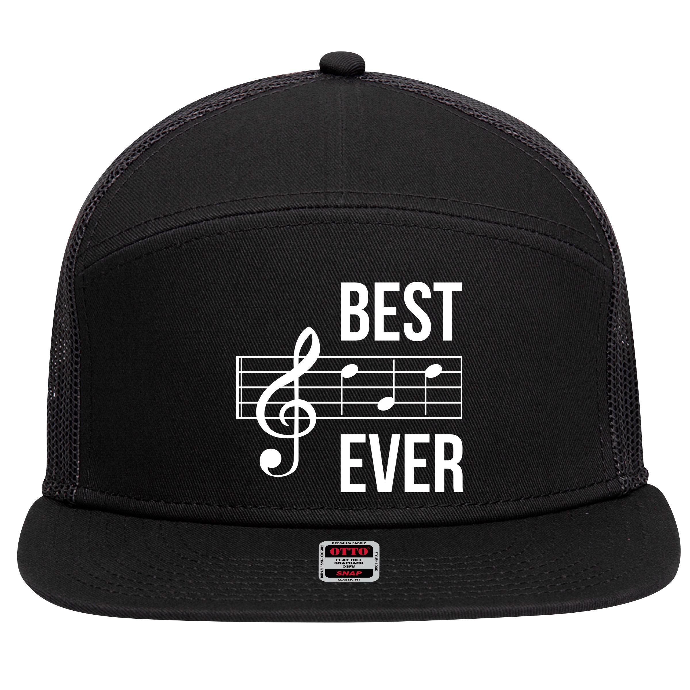 Best Music Ever 7 Panel Mesh Trucker Snapback Hat