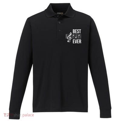 Best Music Ever Performance Long Sleeve Polo