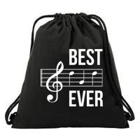 Best Music Ever Drawstring Bag