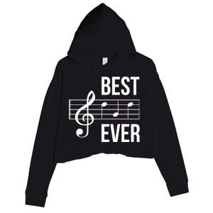 Best Music Ever Crop Fleece Hoodie