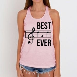 Best Music Ever Women's Knotted Racerback Tank