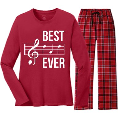 Best Music Ever Women's Long Sleeve Flannel Pajama Set 