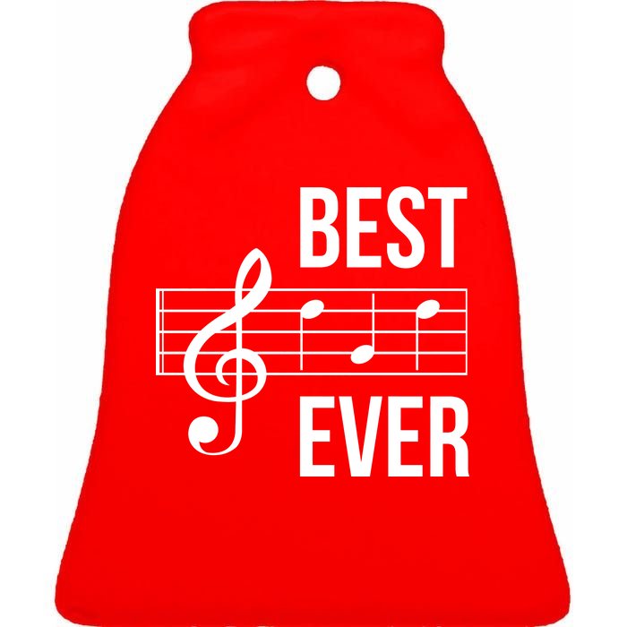 Best Music Ever Ceramic Bell Ornament