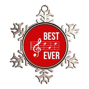 Best Music Ever Metallic Star Ornament