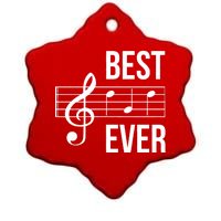 Best Music Ever Ceramic Star Ornament