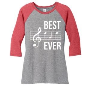 Best Music Ever Women's Tri-Blend 3/4-Sleeve Raglan Shirt