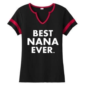 Best Nana Ever Ladies Halftime Notch Neck Tee