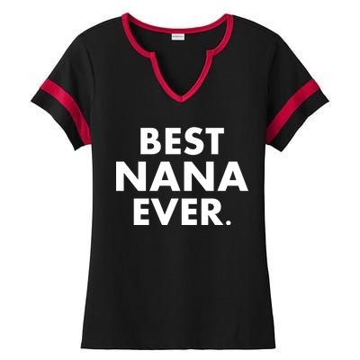 Best Nana Ever Ladies Halftime Notch Neck Tee