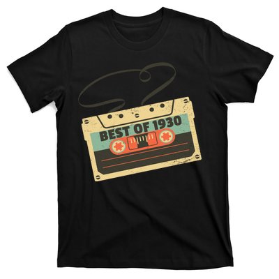 Best Of 1930 Vintage Retro 90th Birthday T-Shirt