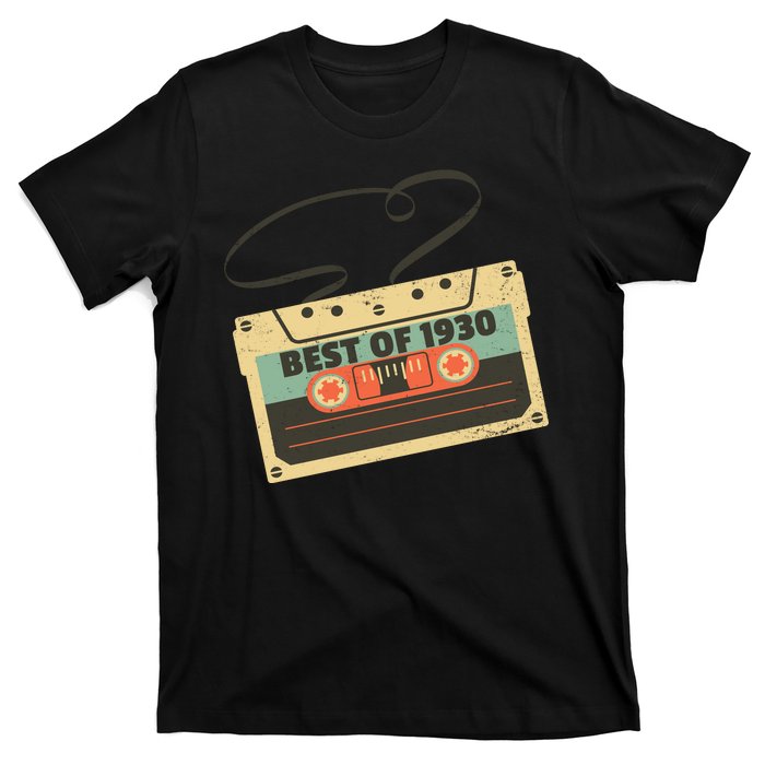 Best Of 1930 Vintage Retro 90th Birthday T-Shirt