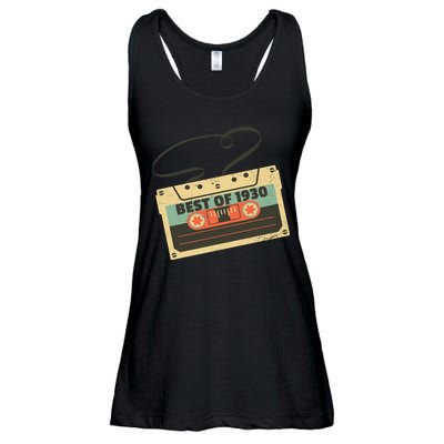 Best Of 1930 Vintage Retro 90th Birthday Ladies Essential Flowy Tank