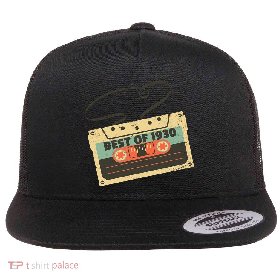 Best Of 1930 Vintage Retro 90th Birthday Flatbill Hat