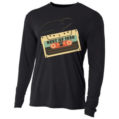 Best Of 1930 Vintage Retro 90th Birthday Cooling Performance Long Sleeve Crew