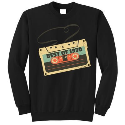 Best Of 1930 Vintage Retro 90th Birthday Tall Sweatshirt