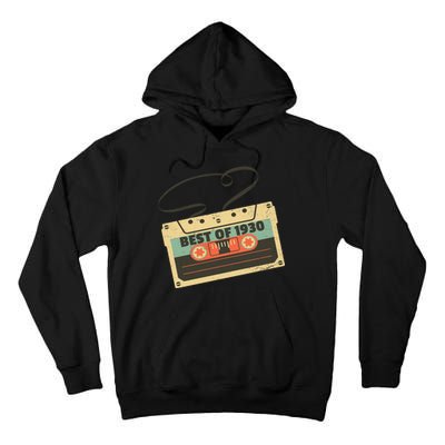 Best Of 1930 Vintage Retro 90th Birthday Tall Hoodie