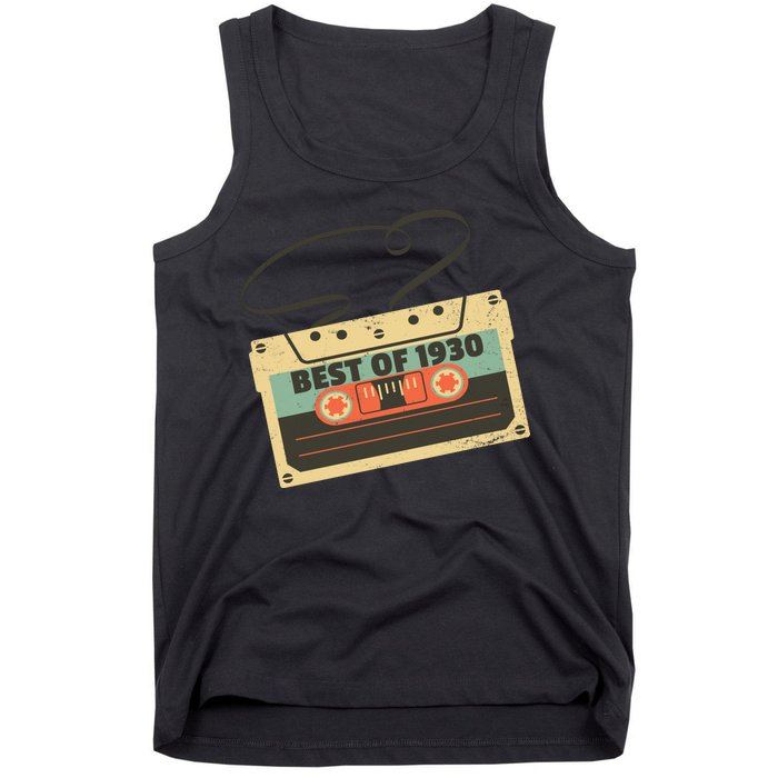 Best Of 1930 Vintage Retro 90th Birthday Tank Top