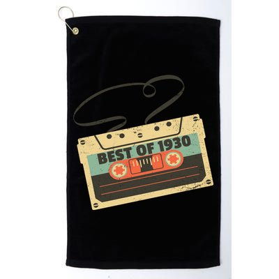 Best Of 1930 Vintage Retro 90th Birthday Golf Towel