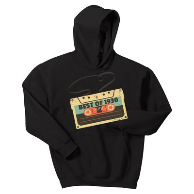 Best Of 1930 Vintage Retro 90th Birthday Kids Hoodie