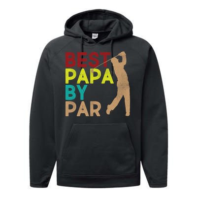 Best Papa By Par Performance Fleece Hoodie