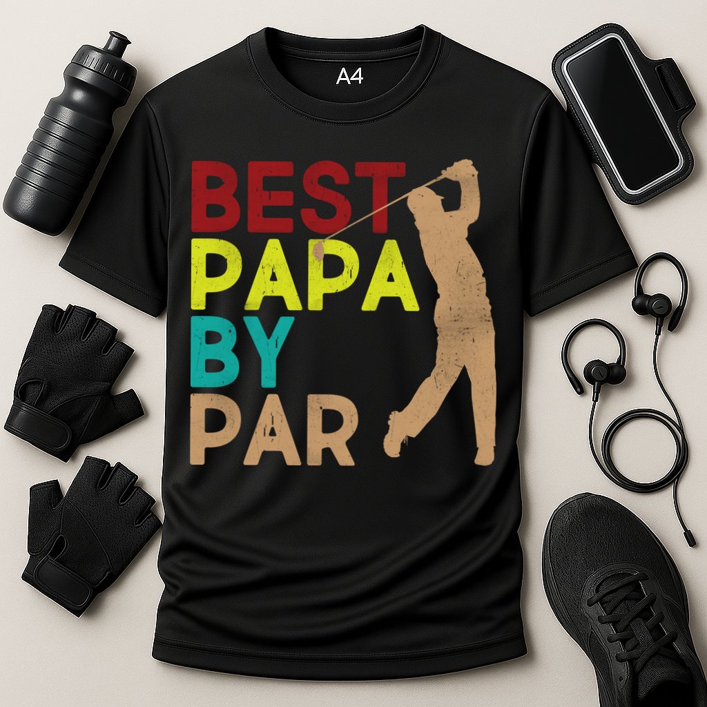 Best Papa By Par Performance Shirt