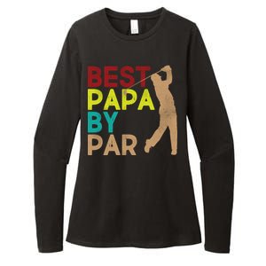 Best Papa By Par Womens CVC Long Sleeve Shirt