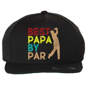 Best Papa By Par Wool Snapback Cap