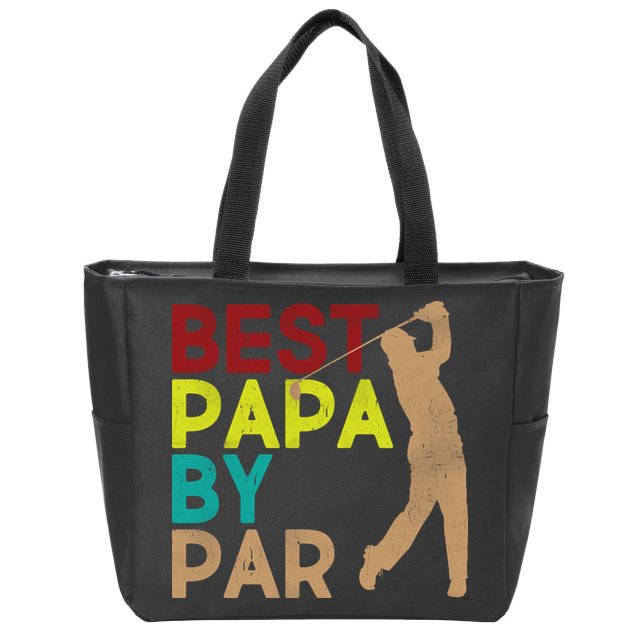 Best Papa By Par Zip Tote Bag