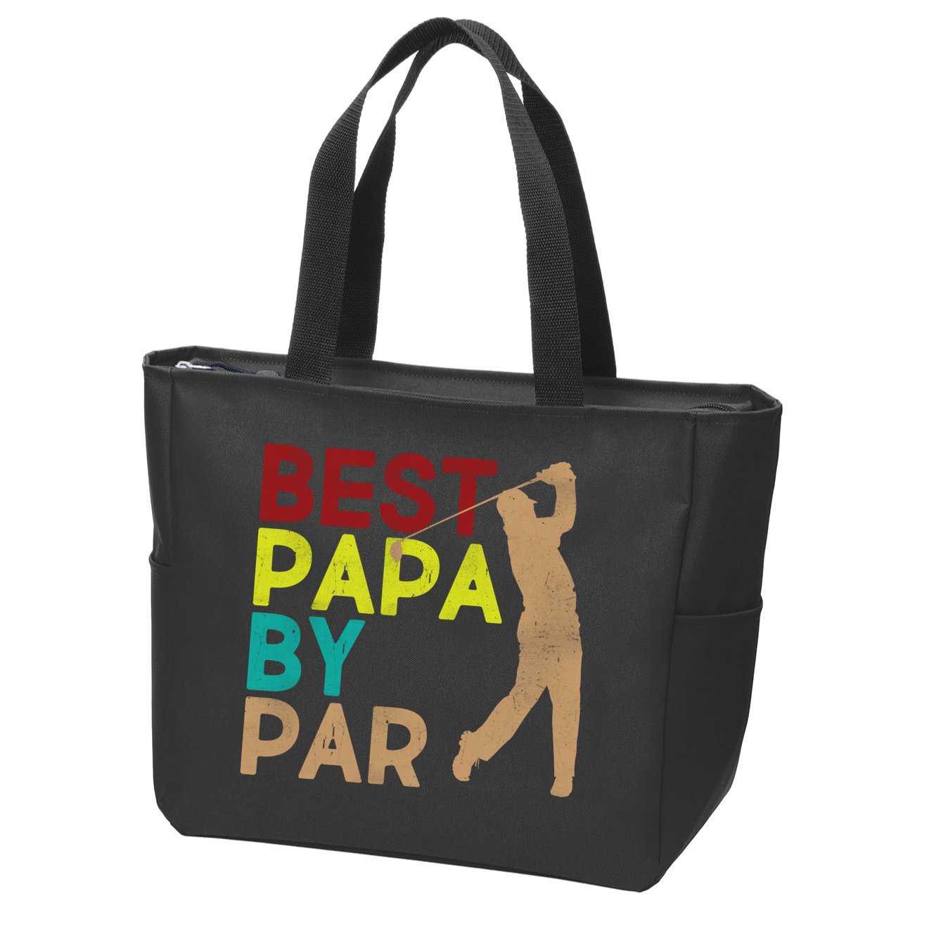 Best Papa By Par Zip Tote Bag